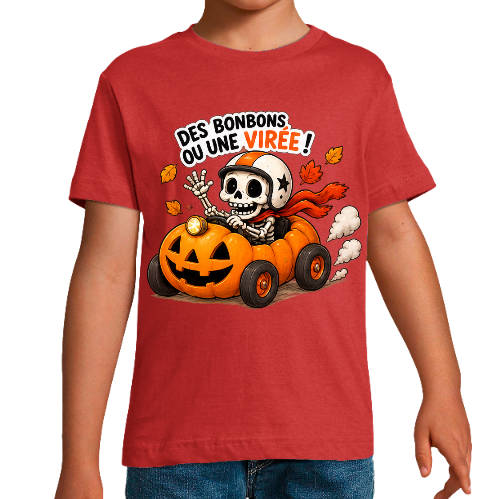 T-shirt Halloween enfant Des bonbons ou une virée