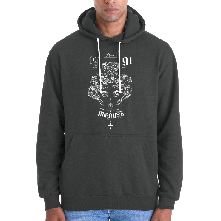 Face WHITE MEDUSA DESIGN - SWEAT HOMME