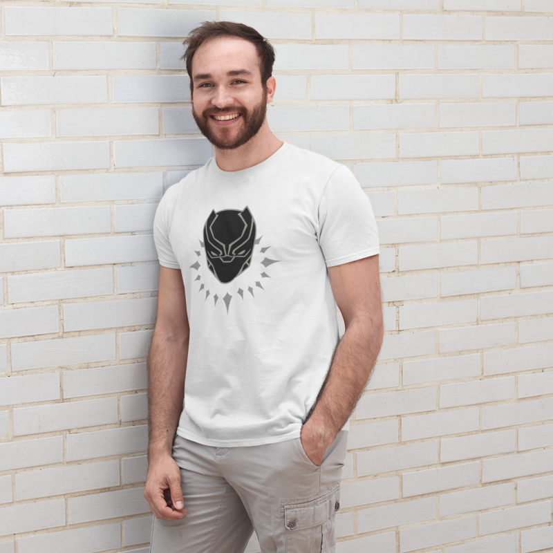 T-SHIRT BLACK PANTHER HOMME