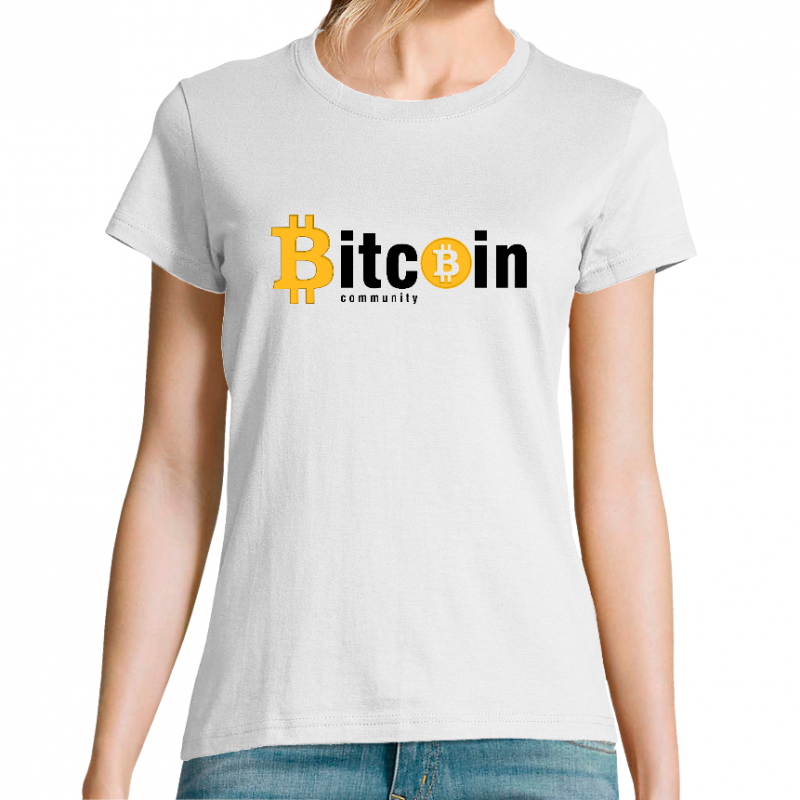 T-SHIRT BITCOIN COMMUNITY FEMME
