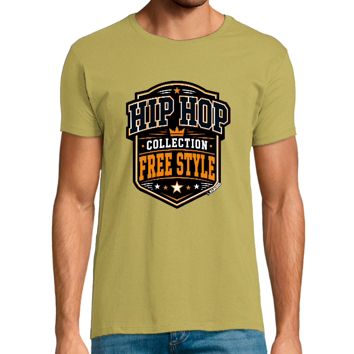 T-shirt Homme REGENT FIT KLASSS "HIP HOP Collection" col rond, Style Musique