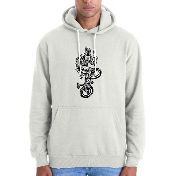 SWEATSHIRT BOBA FETT SUR UN VELO UNISEXE