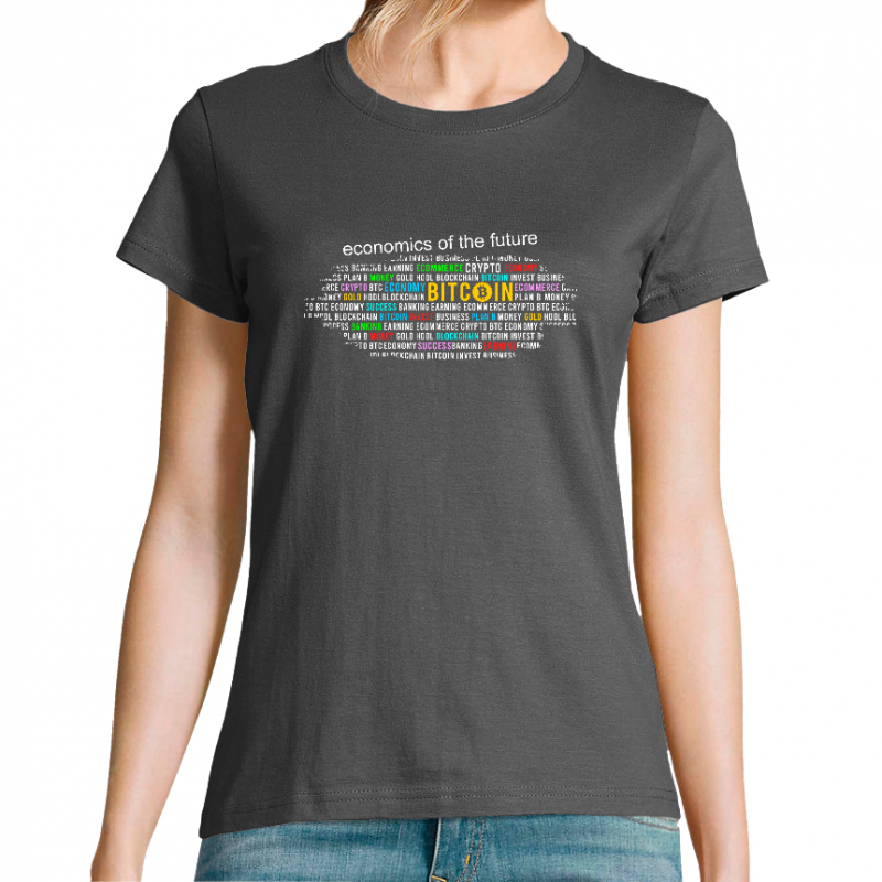 Face T-SHIRT BITCOIN ECONOMICS FEMME