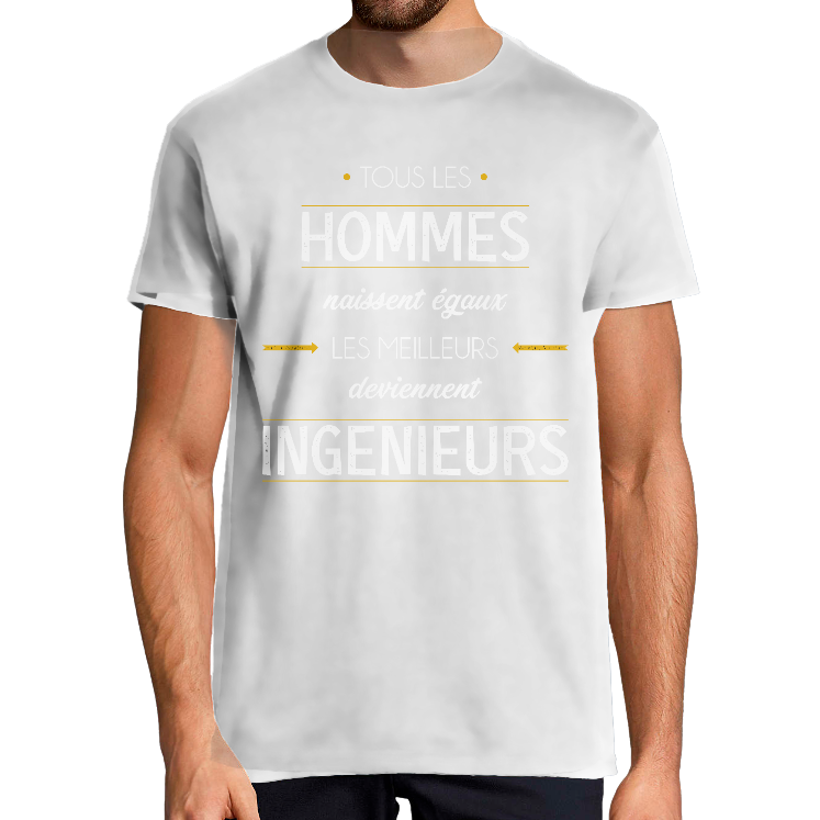 T-SHIRT MÉTIER LES MEILLEURS DEVIENNENT INGÉNIEURS