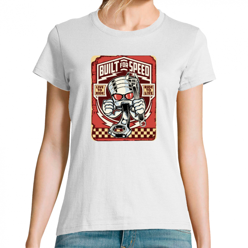 T-SHIRT BUILT FOR SPEED FEMME
