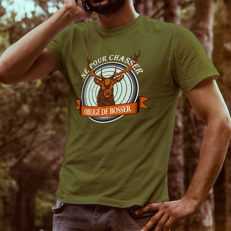 T-shirt Homme Chasse Cerf