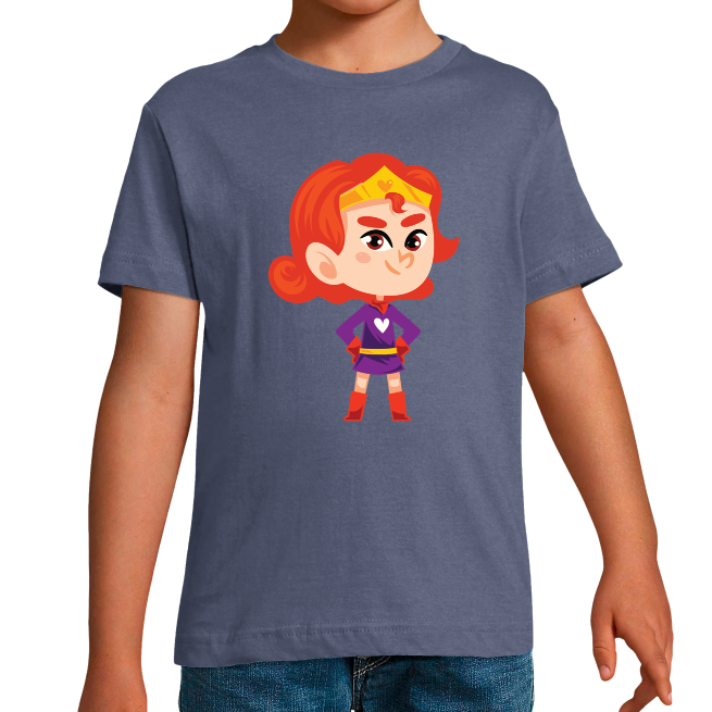 T-SHIRT SUPER-HÉROS COURONNE GARÇON