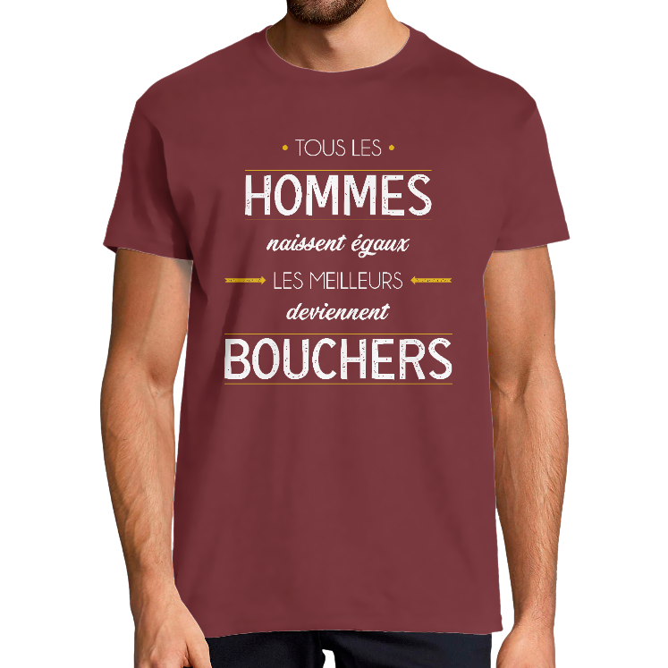 T-SHIRT MÉTIER LES MEILLEURS DEVIENNENT BOUCHERS
