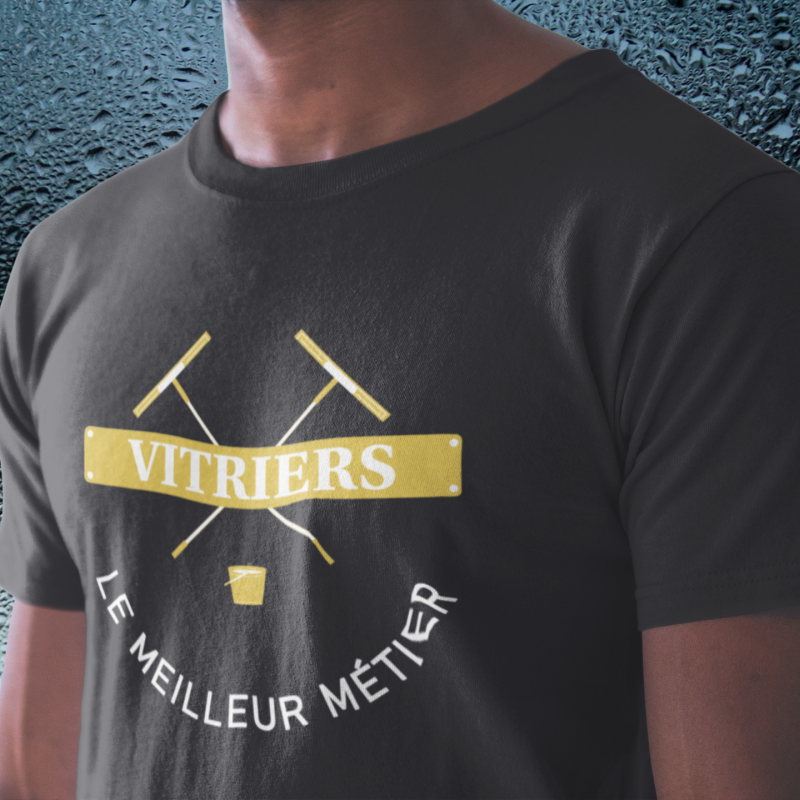 T-SHIRT VITRIERS LE MEILLEUR MÉTIER POUR HOMME
