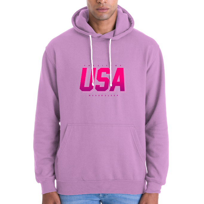 SWEATSHIRT USA NEVER SLEEP UNISEXE