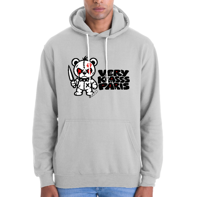 SWEAT HOMME KLASSS "VERY KLASSS PARIS TEDDY PUNK", Design Original