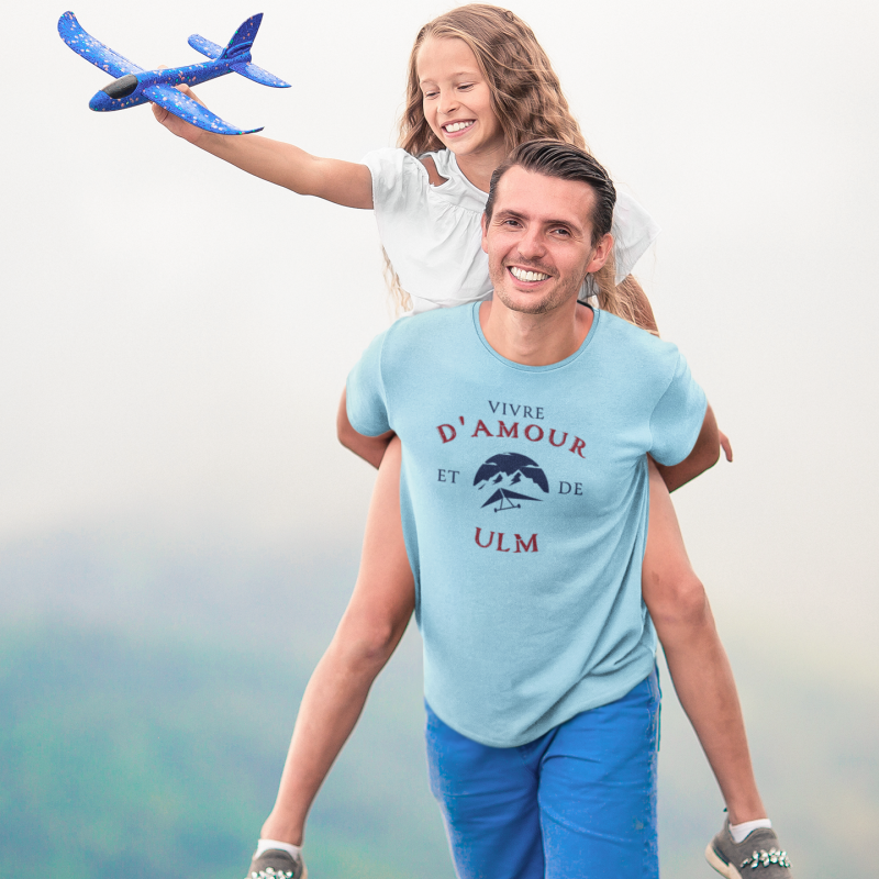 T-SHIRT VIVRE D'AMOUR ET DE ULM POUR HOMME