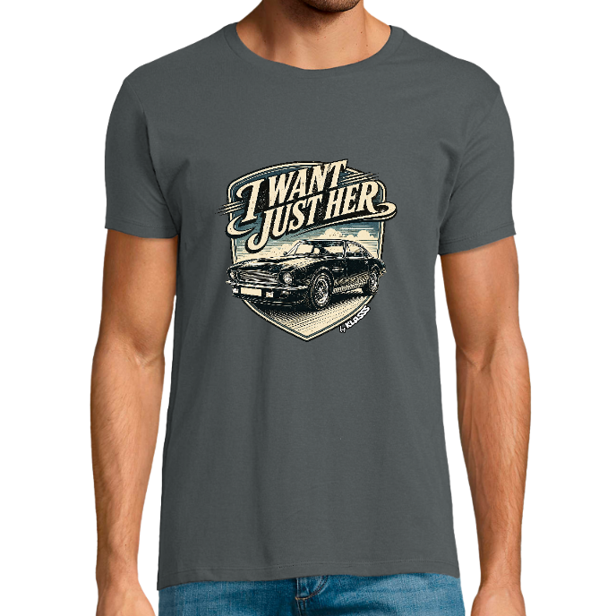 T-shirt Homme REGENT FIT KLASSS "VINTAGE ASTON I WANT JUST HER " col rond