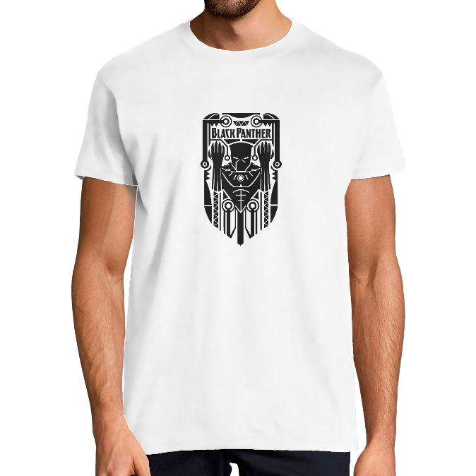 T-SHIRT BLACK PANTHER HOMME