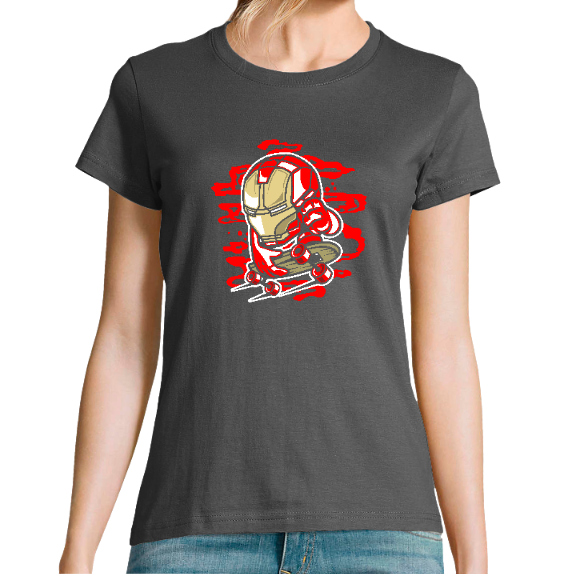 T-SHIRT IRON SKATER FEMME