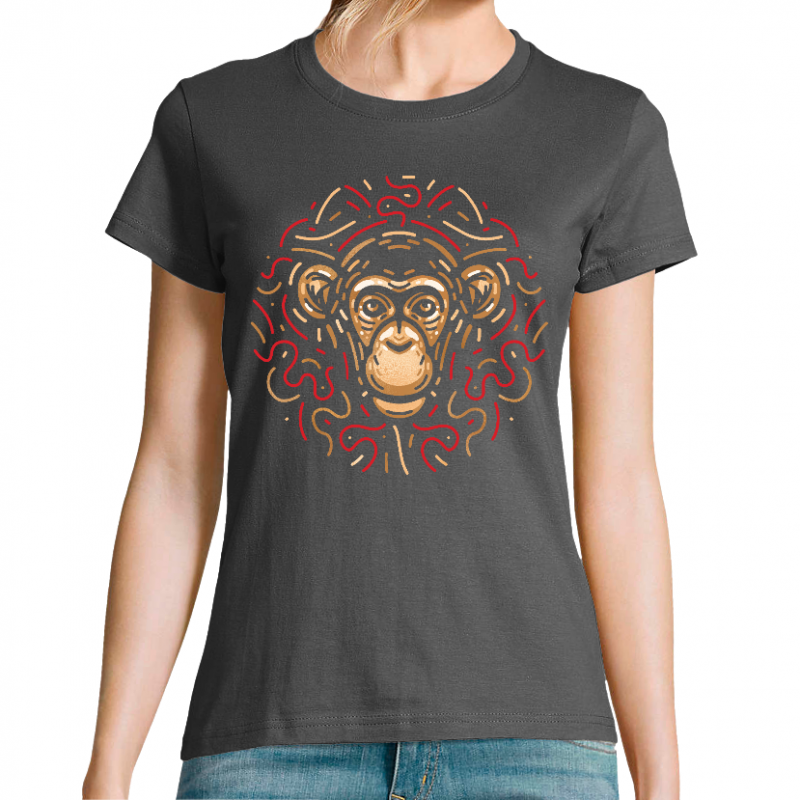 T-SHIRT FEMME - MONKEY
