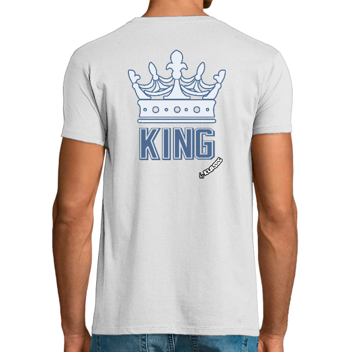 T-SHIRT HOMME FIT KLASSS "KING OF STREET", Coupe ajustée, style Original