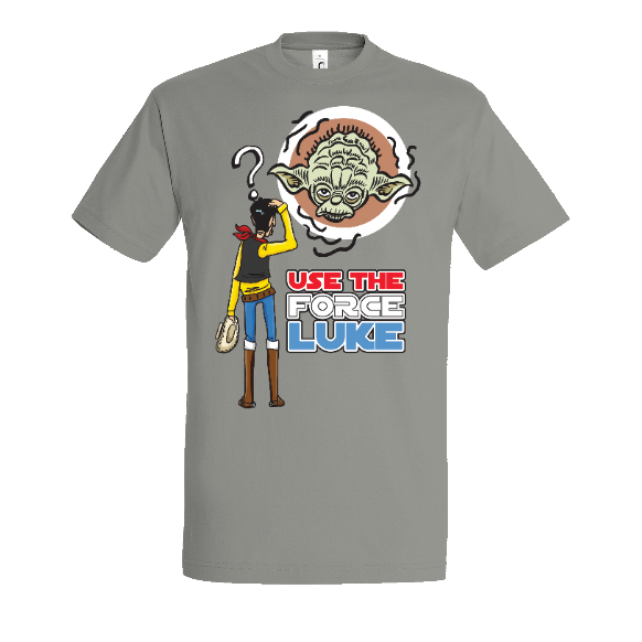 Face T-shirt Geek Lucky Luke & STAR WARS