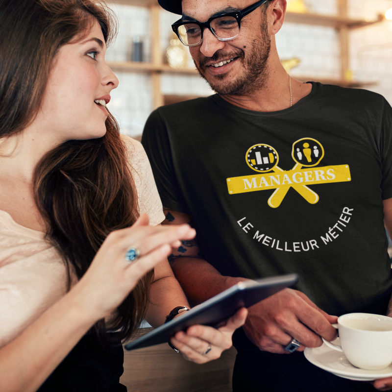 T-SHIRT MANAGERS LE MEILLEUR MÉTIER POUR HOMME