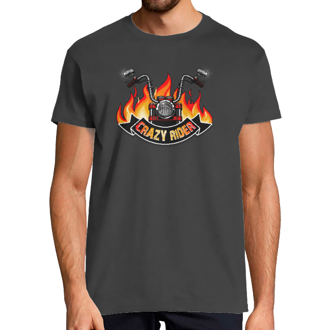 CRAZY RIDER FIRE - T-SHIRT HOMME