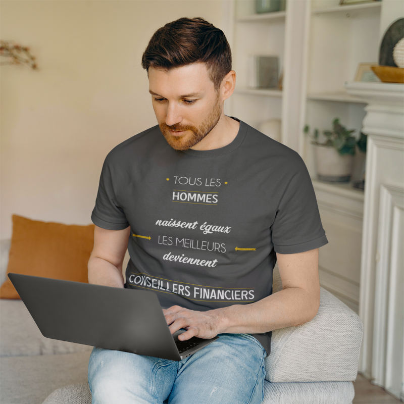 T-SHIRT MÉTIER LES MEILLEURS DEVIENNENT CONSEILLERS FINANCIERS