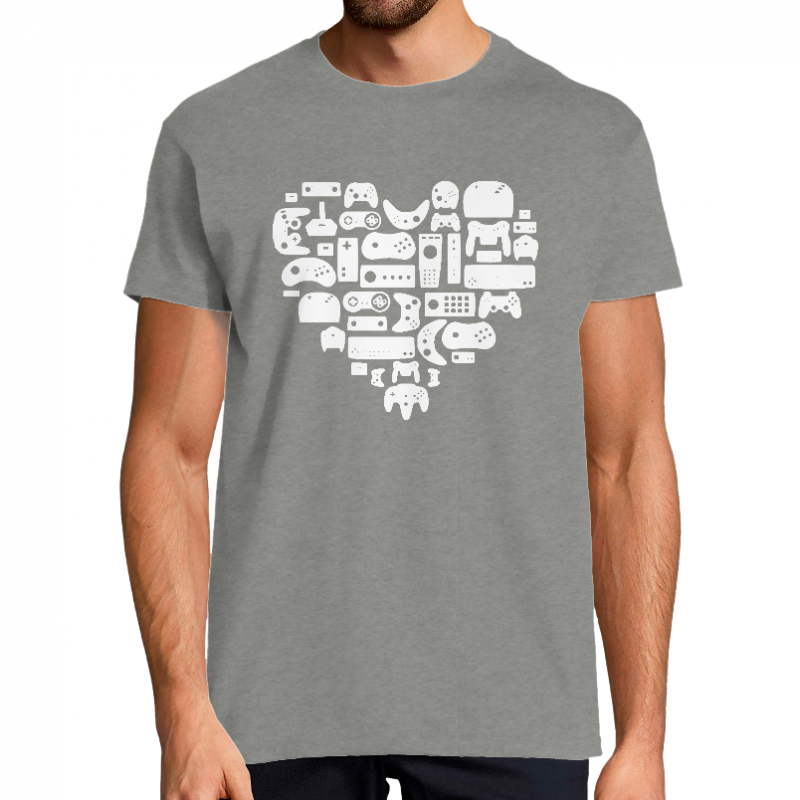 T-SHIRT COEUR DE MANETTES