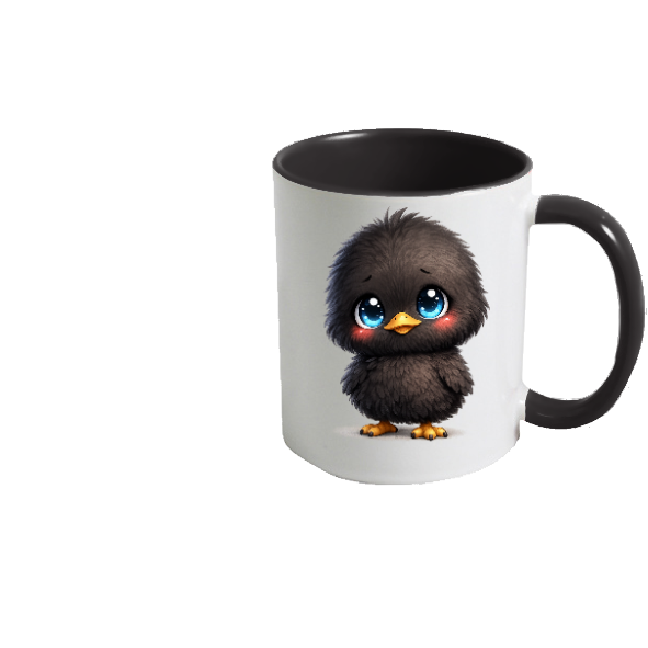 Mug Poussin Noir Adorable – Tasse Printemps Pâques