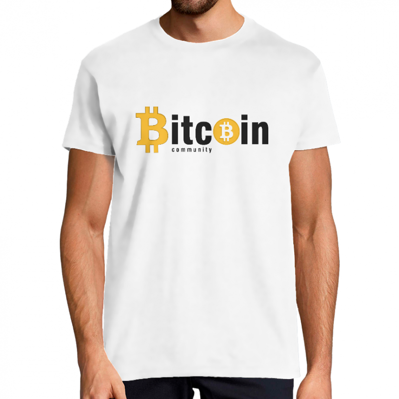 T-SHIRT BITCOIN COMMUNITY HOMME