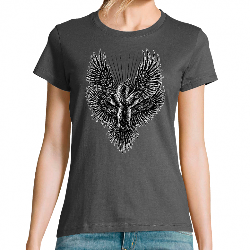 T-SHIRT FEMME - LUMINOUS CROW