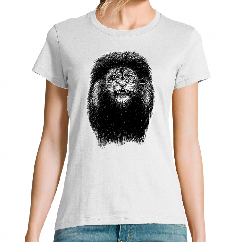 T-SHIRT FEMME - BRAVE LION