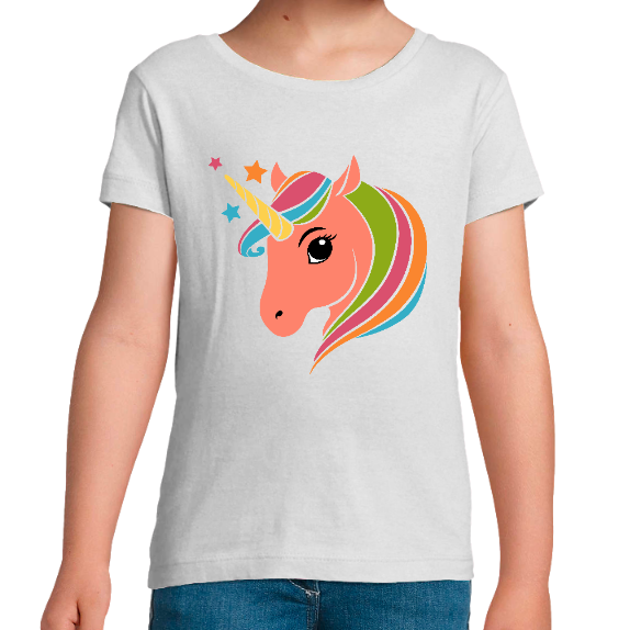 T-SHIRT JOLIE LICORNE FILLE