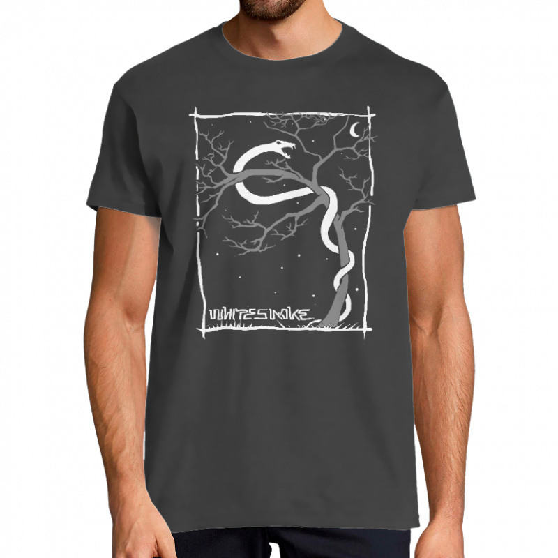 Face T-SHIRT HOMME - WHITE SNAKE