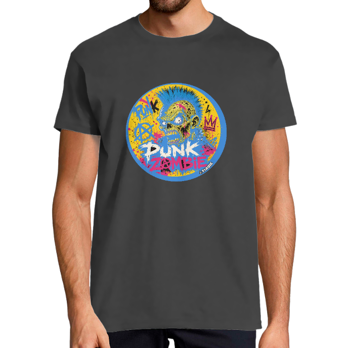 T-SHIRT HOMME PUNK ZOMBIE KLASSS col rond