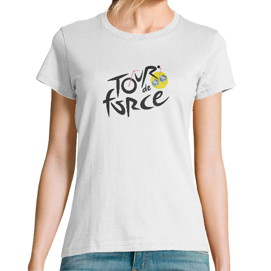 T-shirt Bio Femme Tour de Force – Humour Tour de France & Apéro Glacé