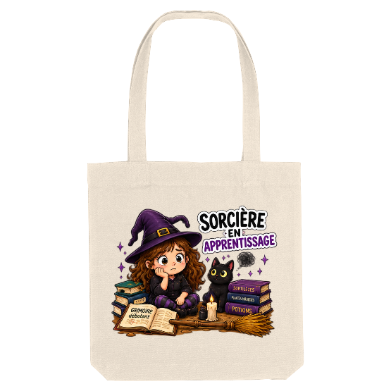 Tote Bag Halloween « Sorcière en Apprentissage »