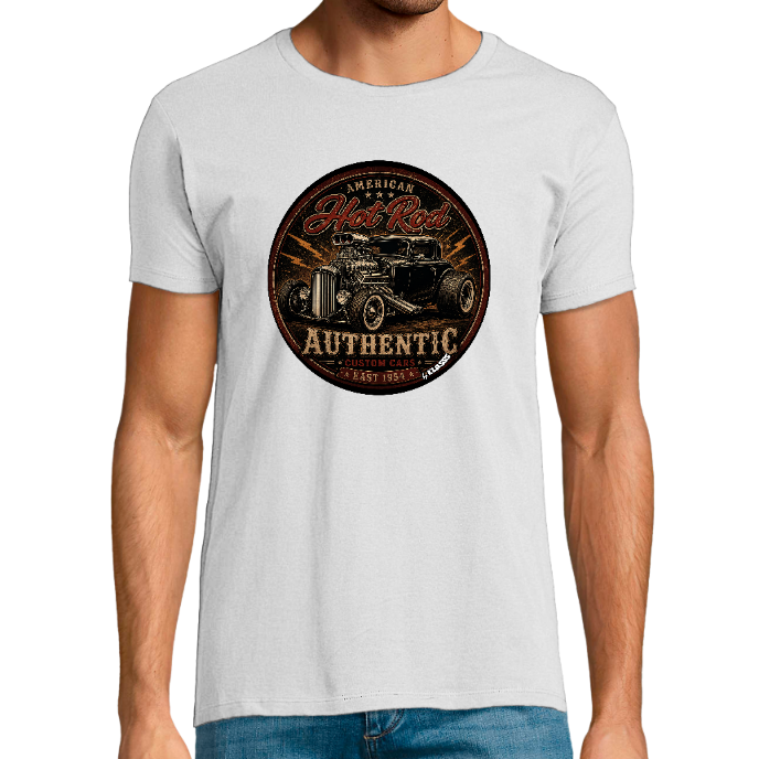 T-shirt Homme col rond REGENT FIT KLASSS "HOT ROD DARK" Vintage East. 1954