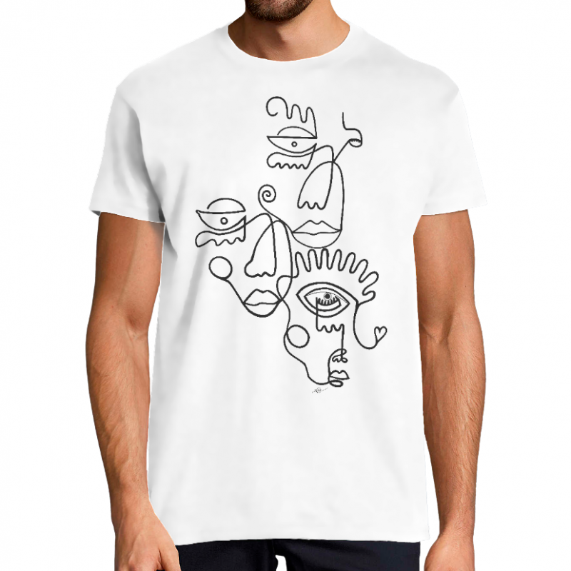 Face THREE FACES - T-SHIRT HOMME