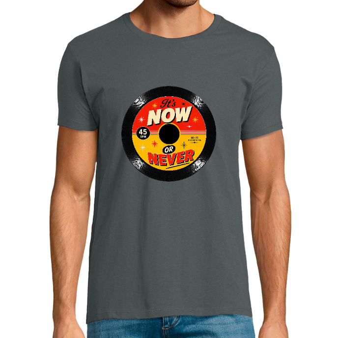 T-shirt Homme col rond REGENT FIT KLASSS "NOW OR NEVER" 
