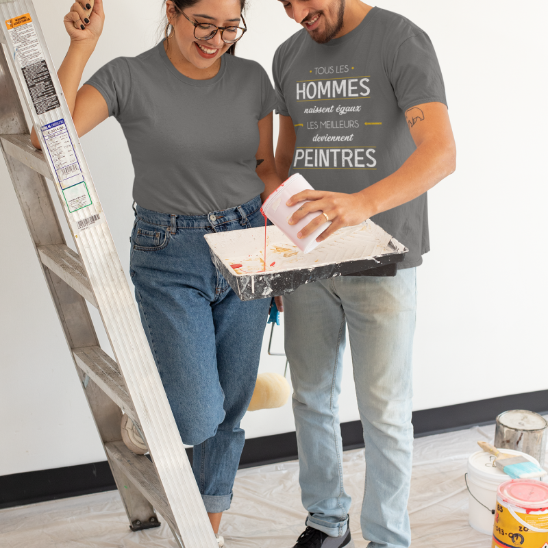 T-SHIRT MÉTIER LES MEILLEURS DEVIENNENT PEINTRES