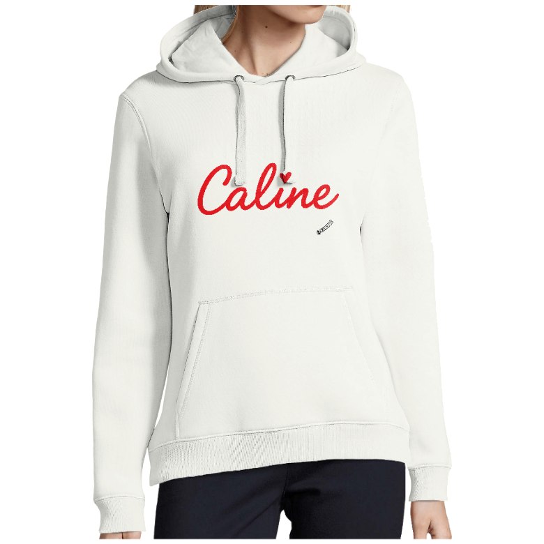 Sweatshirt femme capuche KLASSS "Caline", 280 g/m²