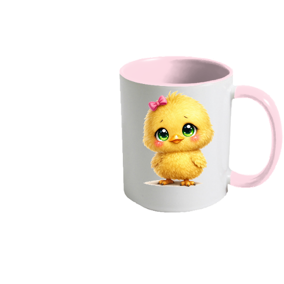 Pack cadeau Pâques mug poussin kawaii avec chocolats et couvercle œuf – prêt à offrir