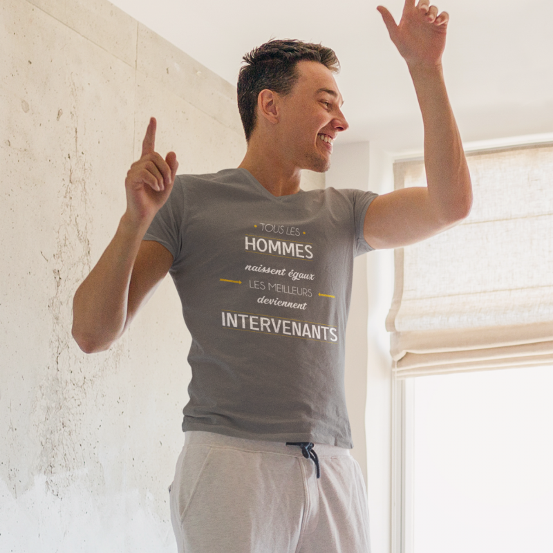 T-SHIRT MÉTIER LES MEILLEURS DEVIENNENT INTERVENANTS