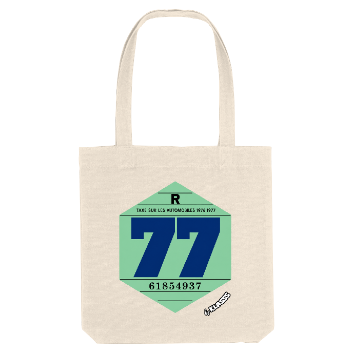 TOTE BAG KLASSS VINTAGE "VIGNETTE 1977", Style automobile
