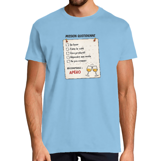 T-shirt Homme Rentrée – Mission Quotidienne