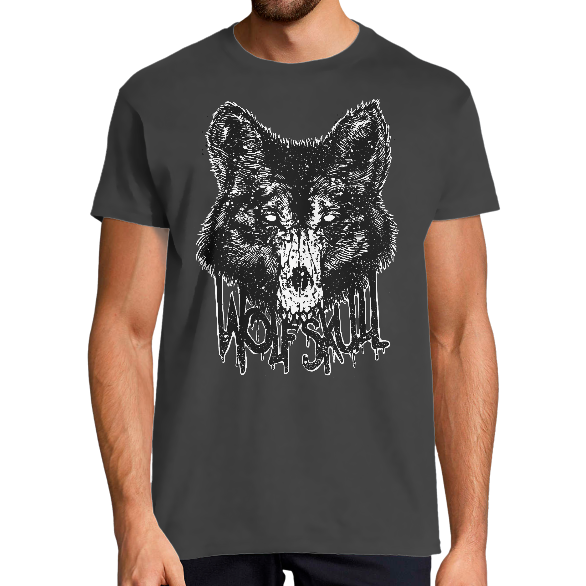 T-SHIRT HOMME - WOLF SKULL