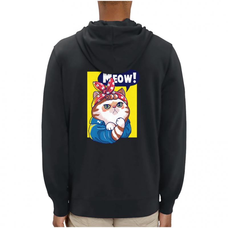 Dos SWEATSHIRT CHAT MEOW UNISEXE