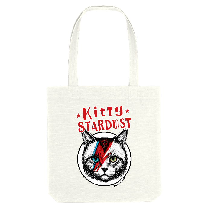 TOTE BAG KLASSS "KITTY STARDUST"  SAC VINTAGE ROCK CHAT
