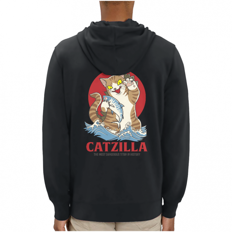 SWEATSHIRT CHAT CATZILLA UNISEXE