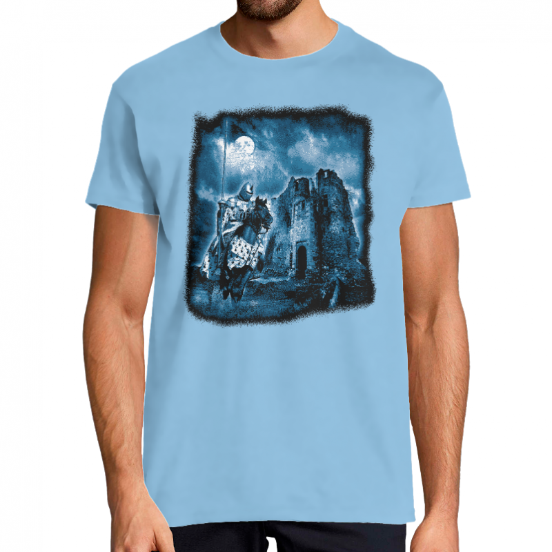 Face T-SHIRT CHEVALIER ET SON CHÂTEAU