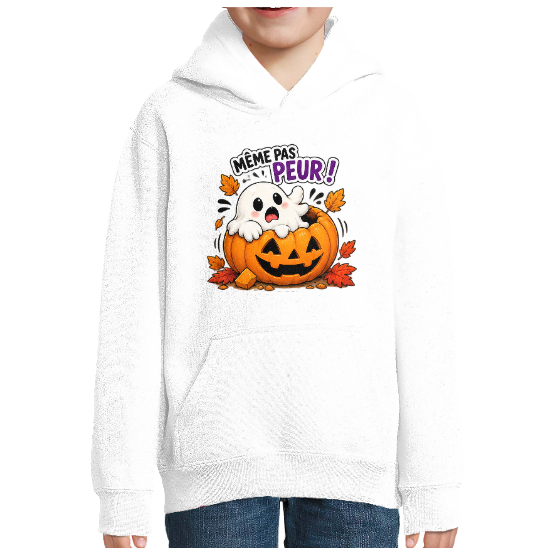 Sweat Halloween enfant Même pas peur